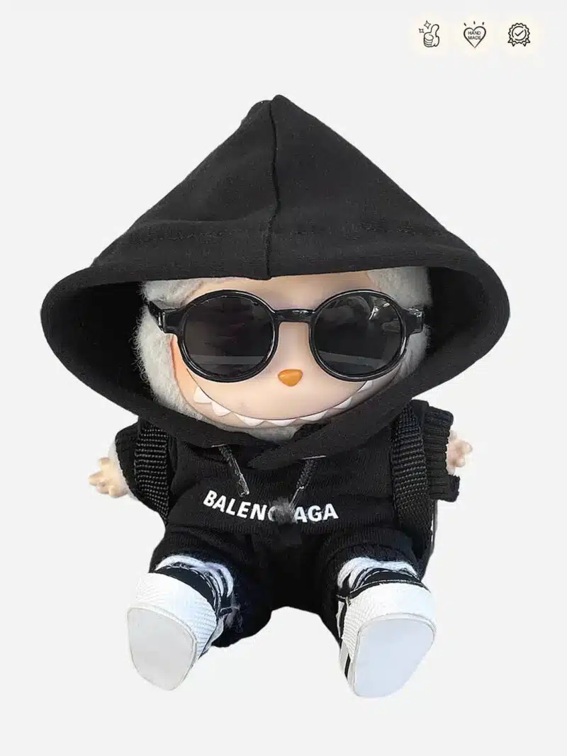 LABUBU Clothes Balenciaga Black Hoodie Outfit (1)