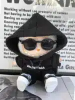 LABUBU Clothes Balenciaga Black Hoodie Outfit (2)