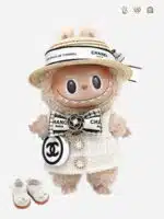 LABUBU Clothes Chanel Camellia Black and White Outift (6)