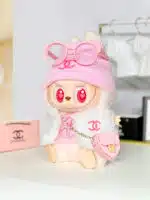 LABUBU Clothes Chanel Pink Vest Crewneck Outfit (1)