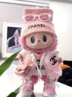 LABUBU Clothes Chanel Pink Vest Sweatshirt Outift (1)