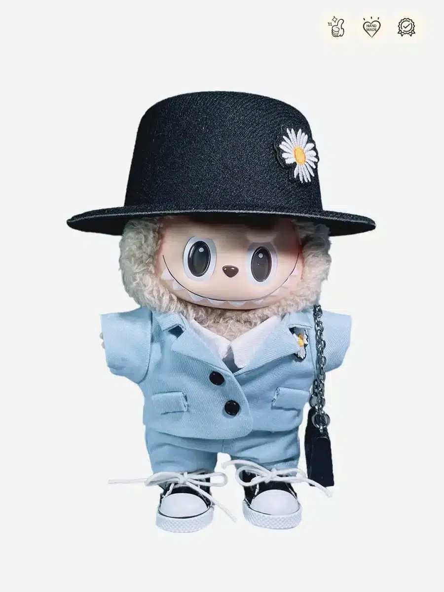 LABUBU Clothes G Dragon Blue Daisy Suit Outfit (1)