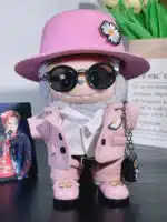 LABUBU Clothes G Dragon Pink Daisy Suit Outfit (1)