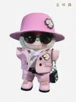 LABUBU Clothes G Dragon Pink Daisy Suit Outfit