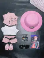 LABUBU Clothes G Dragon Pink Daisy Suit Outfit (5)