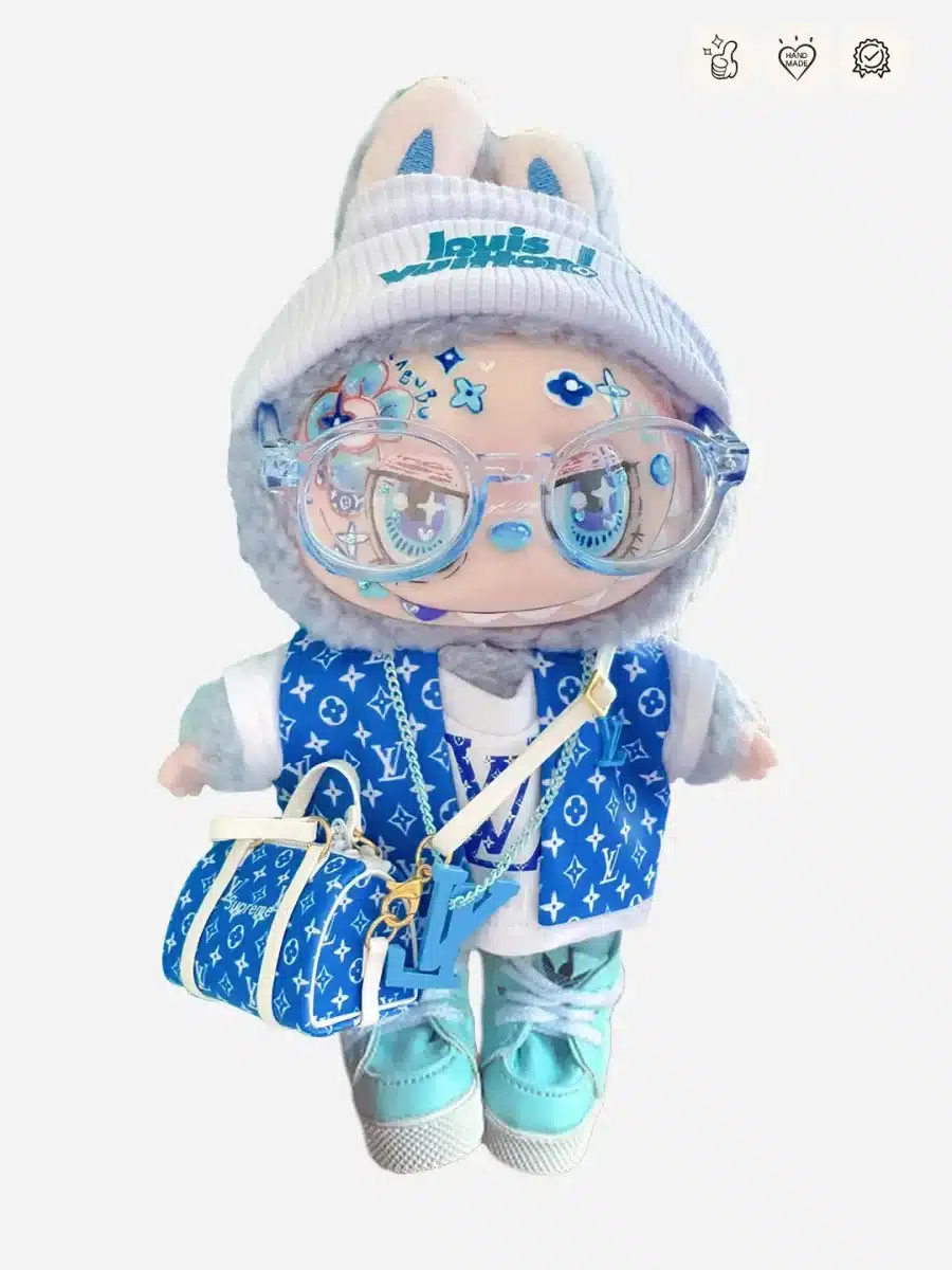 LABUBU Clothes LV Blue Chic Explorer (1)