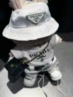LABUBU Clothes White Prada T shirt (3)