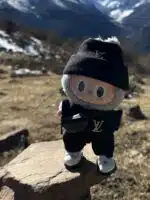 LABUBU Outfits Black LV Sweater (3)