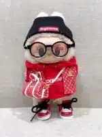 Labubu Red Chic Explorer Outfit – Inspired by LV Style Doll Clothes (2)