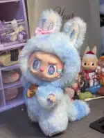 17cm ZIMOMO Plush in Winter Sky Blue Handmade Custom from Authentic 1st Gen Macaron Series (1)