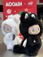 Black & White Angel ZIMOMO – Artist Custom Plush Toy Handmade from Authentic V1 Macaron Series (3)