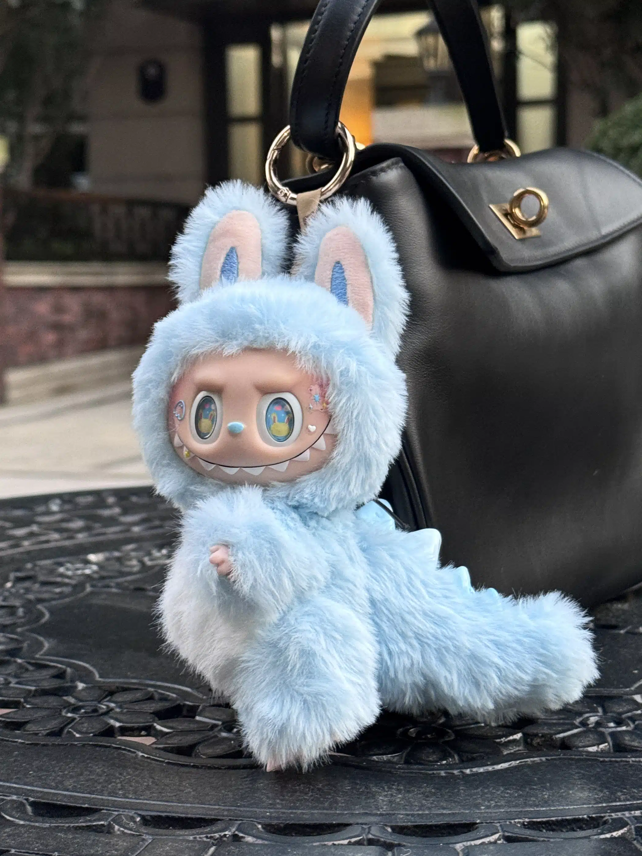 Glacier Penguin Zimomo – Custom Handmade Plush Toy Light Blue Artist Redesign from Authentic V1 Macaron Series (4)