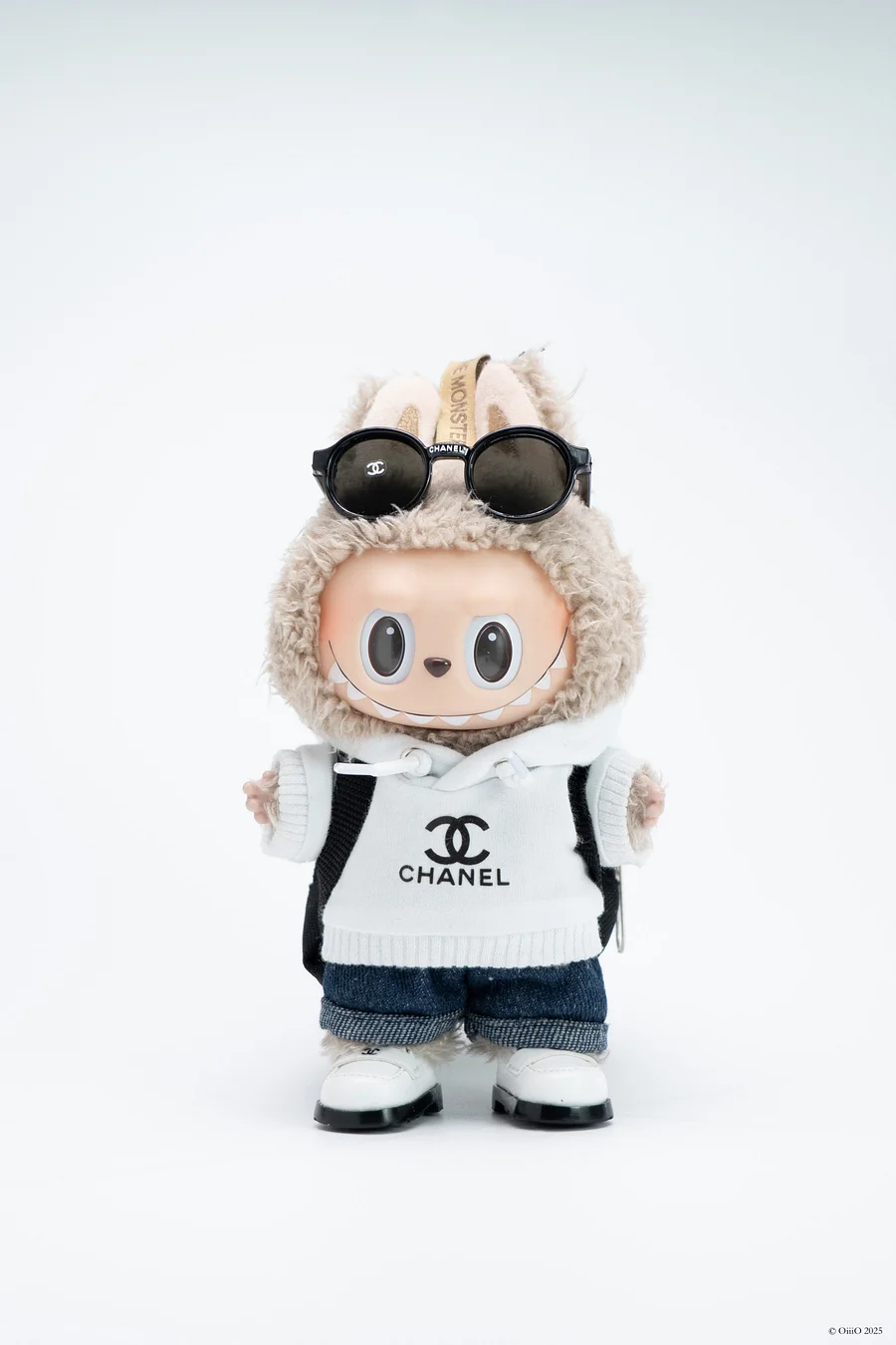 LABUBU Clothes Chanel Black And White Hoodie Dress (1)