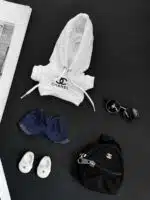 LABUBU Clothes Chanel Black And White Hoodie Dress