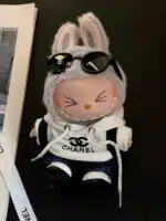 LABUBU Clothes Chanel Black And White Hoodie Dress (5)