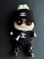 LABUBU Clothes Chanel Black T shirt Outfits (1)