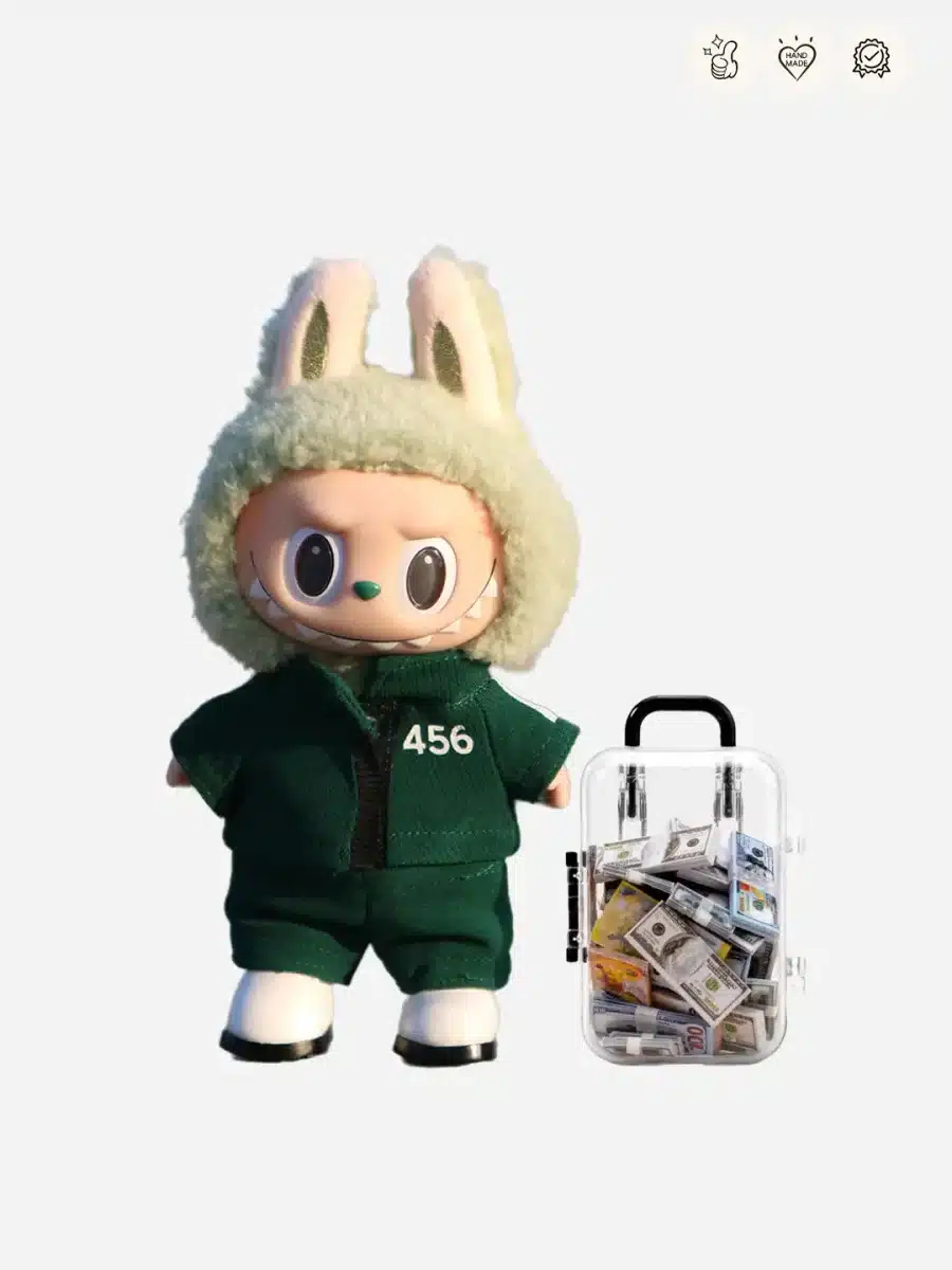 LABUBU Clothes The Participant of Squid Game Green Outfit (1)