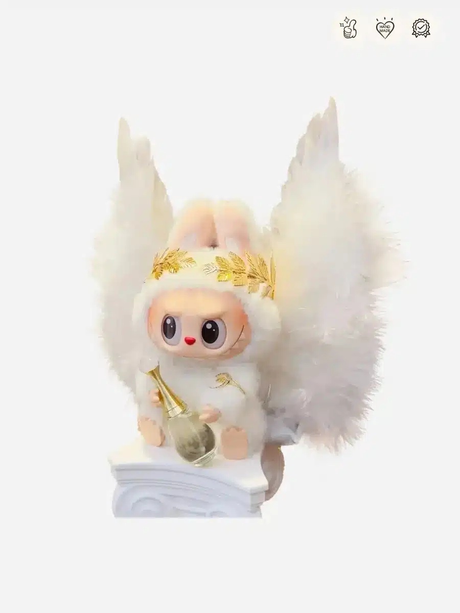 LABUBU Clothes White Angel Outfit (1)
