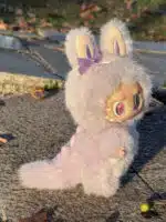 Purple Sweet Taro Pudding Zimomo – Artist Custom Plush Toy Handmade from Authentic V1 Macaron Series Doll (3)