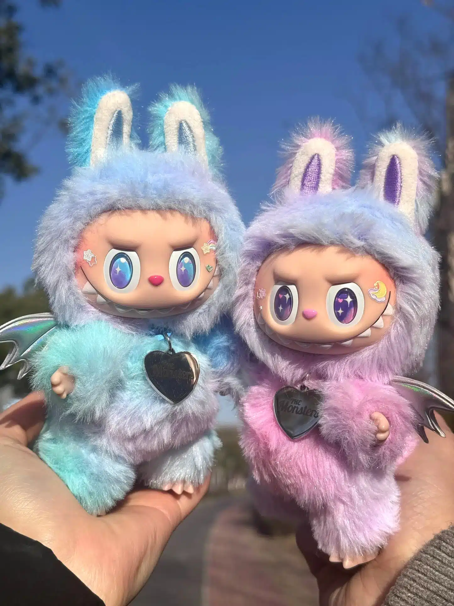 Rainbow Dyed Little Zimomo Labubu – Artist Custom Plush from Authentic V1V2 Doll (4)