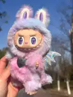 Rainbow Dyed Little Zimomo Labubu – Artist Custom Plush from Authentic V1V2 Doll (7)