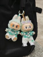 Summer Green Beach Outfit for Labubu – 17cm Doll Clothes Set for Summer Fun (4)