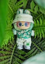 Summer Green Beach Outfit for Labubu – 17cm Doll Clothes Set for Summer Fun (7)