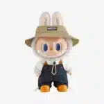40cm Labubu Fall In Wild vinyl plush displayed on shelf with other collectibles (4)
